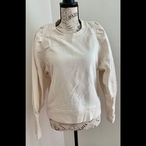 Banana Republic Sweatshirt, Cream Color Sz Lg